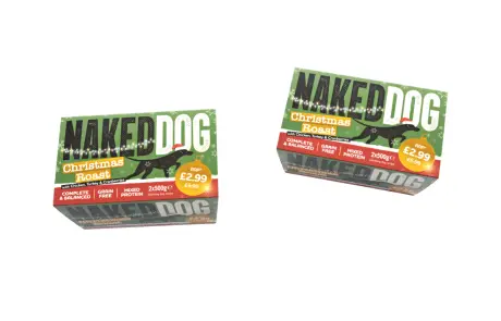 Naked Dog Christmas